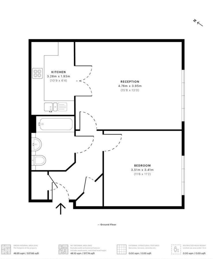 Lovely 1 Bed Apartment, 15Mins From Central Лондон Екстериор снимка